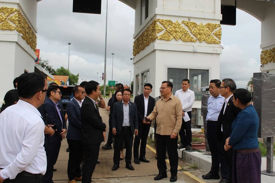 Deputy Prime Minister and Minister of Finance Mr Santiphab Phomvihane and his delegation on July 31 inspected operation… — 3